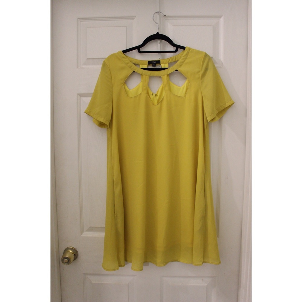 Yellow Party Dress w Pockets